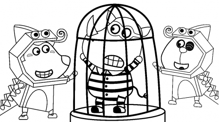 Wolfoo And Pando Catch Egg Thief Coloring Pages - Wolfoo Coloring Pages - Coloring  Pages For Kids And Adults