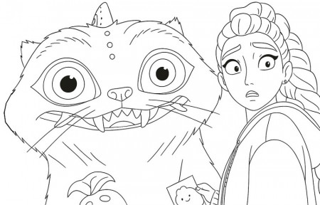 Coloring page Derpy - KPop Demon Hunters : Rumi 1