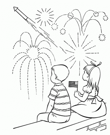 Preschoolers Independence Day Coloring Pages 95111 Holiday Kids ...