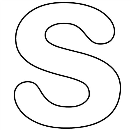 Best Photos of Letter S Printable Template - Large Size Alphabet ...