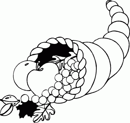 Empty Cornucopia Coloring Page | Free Coloring Pages on Masivy World