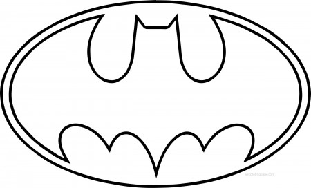 Outline Batman Logo Coloring Page | Wecoloringpage