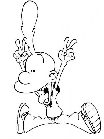 Titeuf Rock n Roll Coloring Pages: Titeuf Rock n Roll Coloring ...