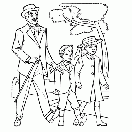 Mary Poppins Coloring Pages Free - High Quality Coloring Pages