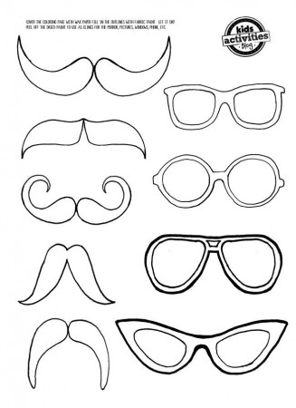 Best Photos of Eye Glass Templates Printable - Glasses Template ...