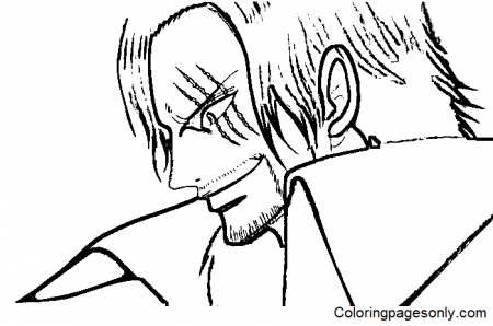 Shanks from One Piece Film Red Coloring Pages - One Piece Film Red Coloring  Pages - Coloring Pages For Kids And Adults