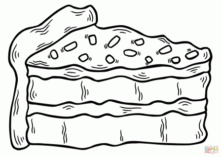 A Piece of Cake coloring page | Free Printable Coloring Pages