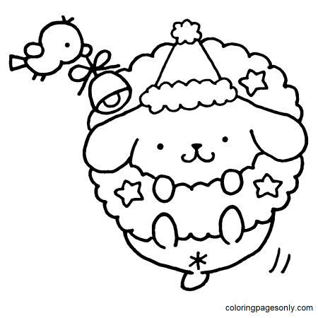 Pompompurin Christmas Coloring Pages ...