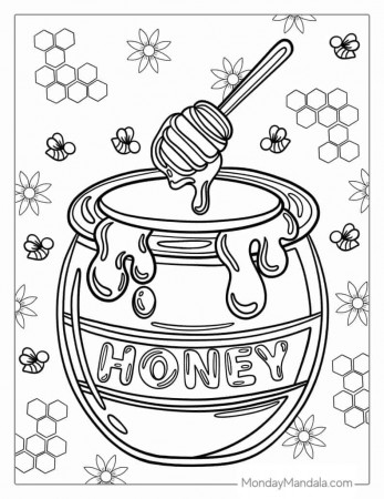 32 Bee Coloring Pages (Free PDF Printables)