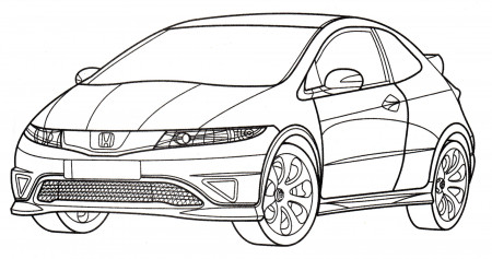 Honda Coloring Pages to download and print for free