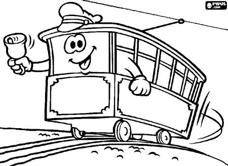 Tram or Cable Car Coloring Pages - Get Coloring Pages