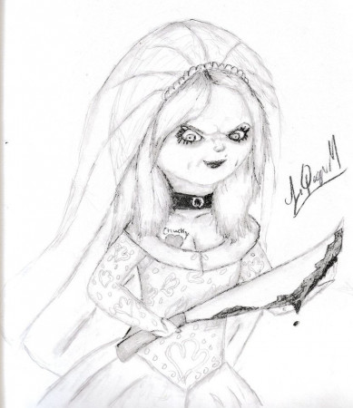 Coloring Pages : Chucky__s_bride__2_by_laquyn D5lo2kyucky ... | Coloring  pages, Color, Bride