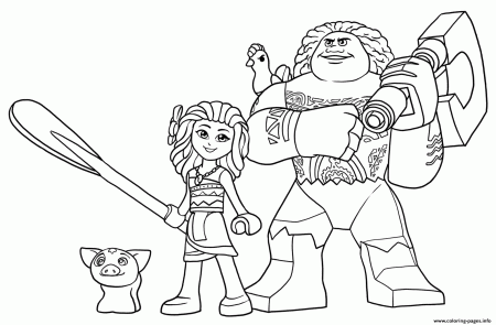 Coloring pages ideas : Awesomeloring Pages Moana Image Ideas Lego ...