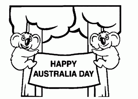 Happy Australia Day Coloring Pages {Printable Pages]