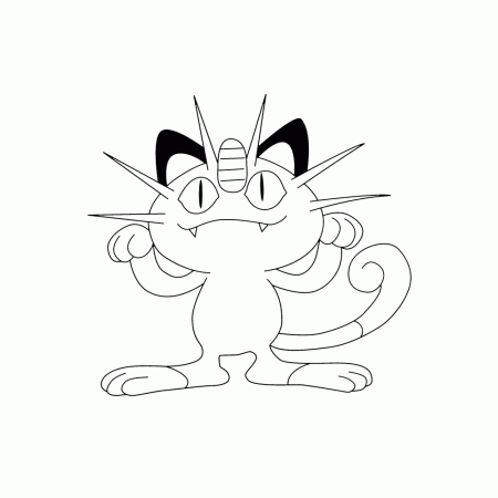 Meowth - Coloring pages for kids