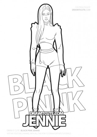 How to draw Jennie | Black Pink - Draw it cute