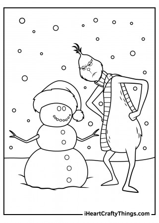 Grinch Coloring Pages (100% Free Printables)