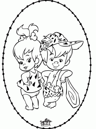 Stitching Flintstones - Comic characters