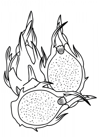 Dragon Fruit Coloring Pages Printable ...