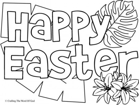 Happy Easter 1- Coloring Page « Crafting The Word Of God