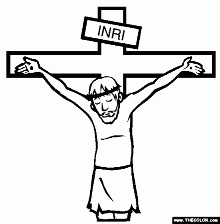 Crucifixion Coloring Page | Jesus Crucifixion