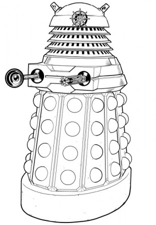 dalek!! XD | Coloring pages, Geek crafts, Coloring books
