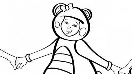 Ring Around the Rosy - Coloring Page - Mother Goose Club