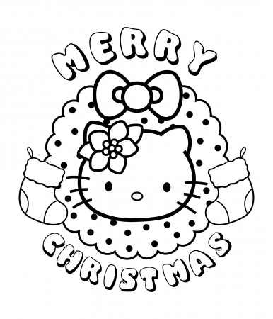 10 Best Hello Kitty Christmas Coloring Pages Printables - printablee.com