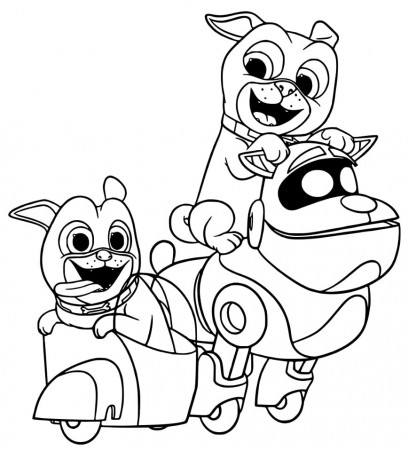 Puppy Dog Pals coloring book for kids to print and online