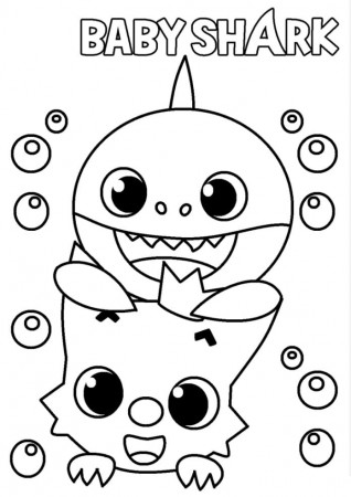 Baby Shark with Pinkfong Coloring Page - Free Printable Coloring Pages for  Kids