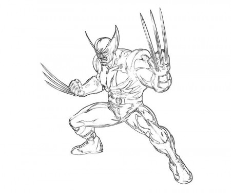 Wolverine coloring pages printable