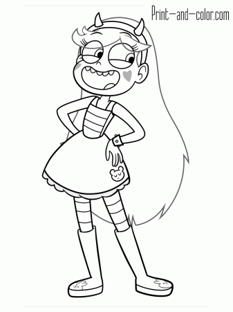 Star vs. the forces of evil coloring pages | Print and Color.com