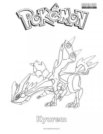 Pokémon Kyurem Coloring Page - Super Fun Coloring