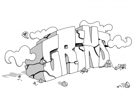Rocky Outcrop Grins by Cam Palu on Dribbble