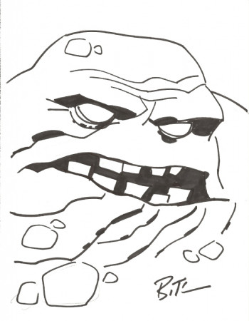 Clayface by Bruce Timm, in Mark Schweikert's Bruce Timm Comic Art Gallery  Room