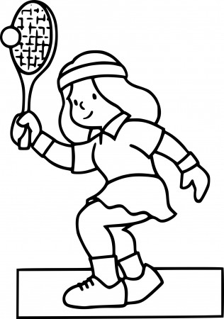 Free Badminton coloring page - free printable coloring pages on coloori.com