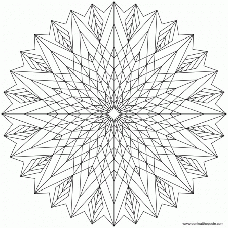 Printable Geometric Designs - Coloring Pages for Kids and for Adults