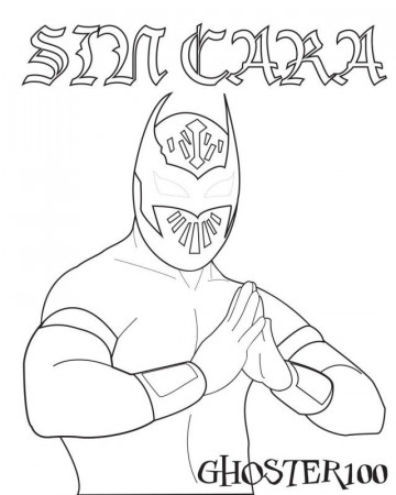 14 Pics of WWE Sin Cara Coloring Pages Logo - John Cena Coloring ...