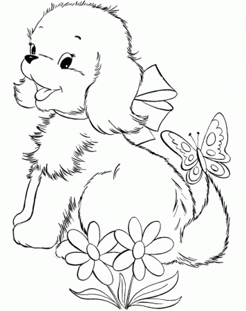 6 Pics of Cute Puppies Coloring Pages For Kids - How to Draw Cute ...