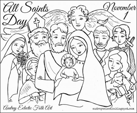 All Saints Day Coloring Pages | Coloring Pages
