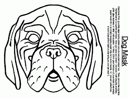 Dog Mask Coloring Page | crayola.com