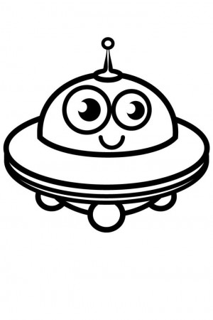 How to draw a Space Capsule coloring pages for kids. #SpaceDrawing ...