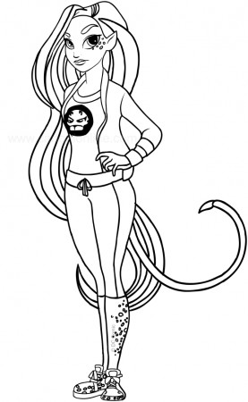 Cheetah (DC Superhero Girls) coloring page