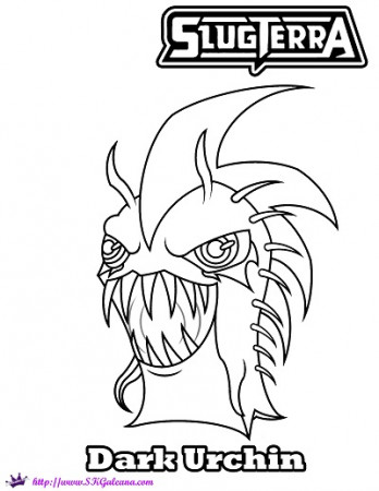 Free Halloween Coloring Page Featuring Dark Urchin from Slugterra ...