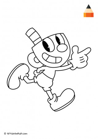 √ Cuphead And Mugman Coloring Pages | Cuphead Coloring Pages in ...