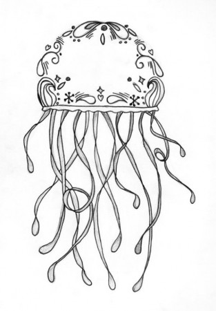 Coloring Pages of Jellyfish for Kids