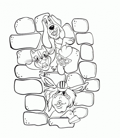 Coloring page - Town Musicians of Bremen 