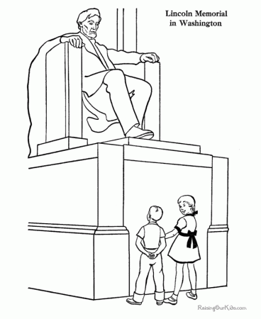 Lincoln Memorial coloring pages - 006