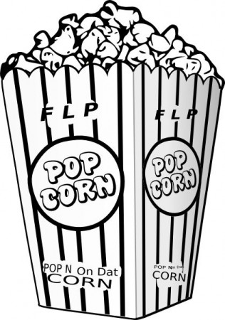 vector clip art online, royalty free & public domain | Coloring pages,  Colored popcorn, Coloring sheets