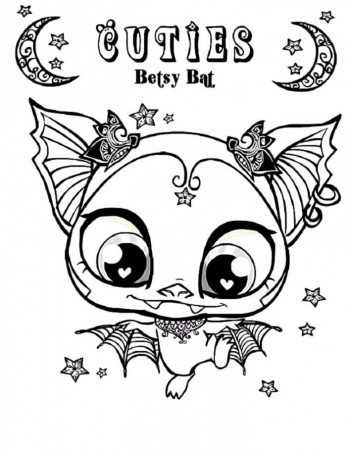 Littlest Pet Shop Coloring Pages ⋆ coloring.rocks! | Bat coloring pages,  Animal coloring pages, Cute coloring pages